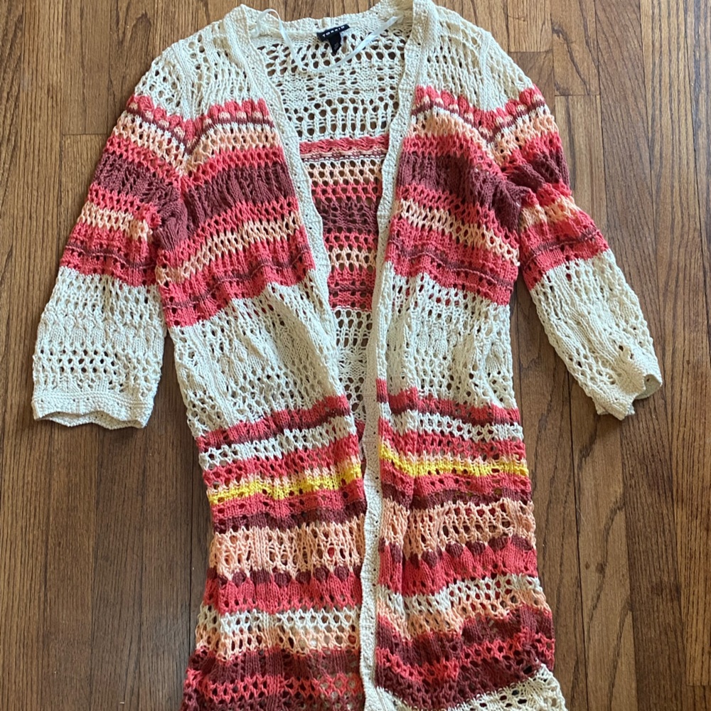 Torrid Crochet Open Cardigan